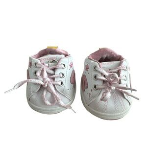 Build a Bear Workshop‎ White and Pink Sketchers Shoes Laced Tennis Accessory